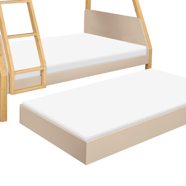 M18495TPEHY,Babyletto Kids,TipToe Twin-Over-Full Bunk Bed in Taupe and Honey
