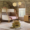 M18495TPEHY,Babyletto Kids,TipToe Twin-Over-Full Bunk Bed in Taupe and Honey