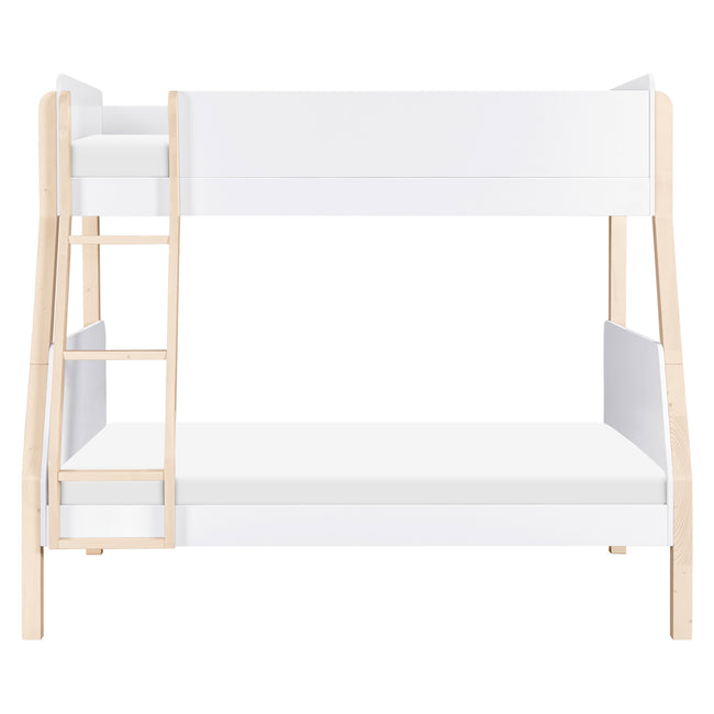 M18495WNX,Babyletto Kids,TipToe Twin-Over-Full Bunk Bed in White and Washed Natural