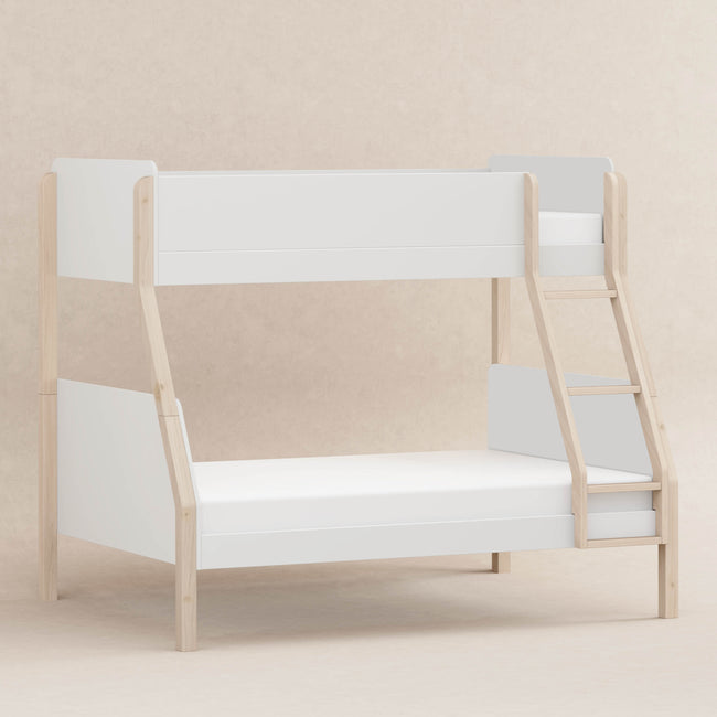 M18495WNX,Babyletto Kids,TipToe Twin-Over-Full Bunk Bed in White and Washed Natural