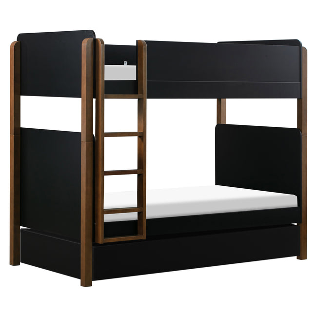 M19173B,The MDB Family,TipToe Twin Storage Trundle Bed in Black