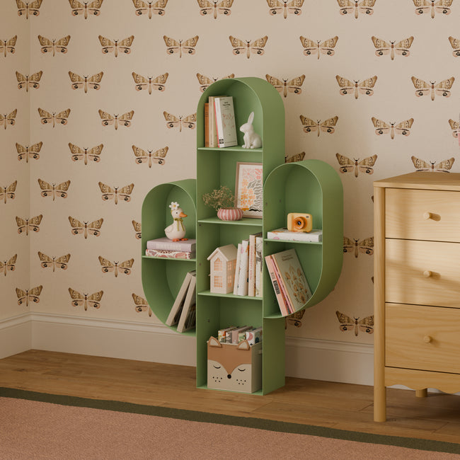 M20011SGR,Babyletto Kids,Cactus Bookcase in Sage Green