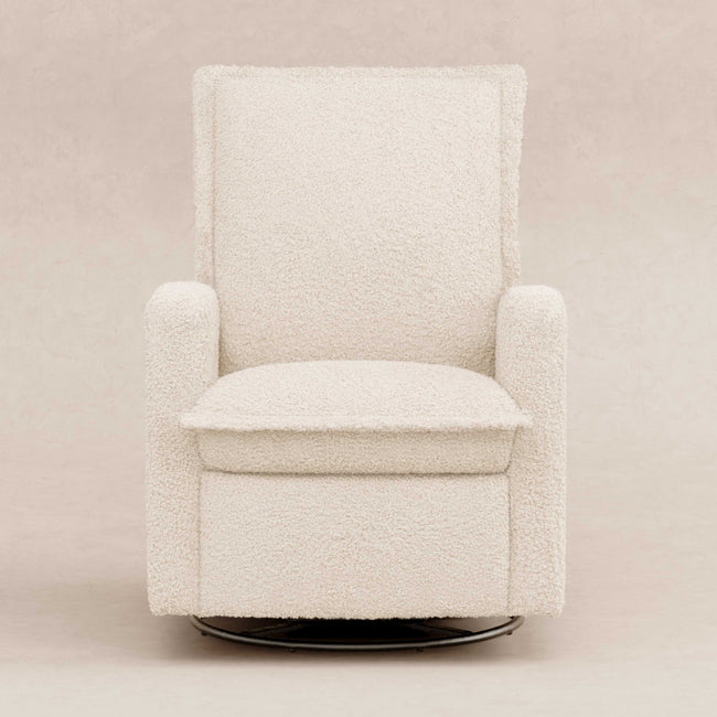 M20977AT,Babyletto,Cali Flange Gliding Swivel Recliner in Almond Teddy Loop