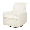 M20977CMSG,Babyletto,Cali Flange Gliding Swivel Recliner in Cream Shearling