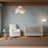 M20977CMSG,Babyletto,Cali Flange Gliding Swivel Recliner in Cream Shearling