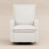 M20977CMSG,Babyletto,Cali Flange Gliding Swivel Recliner in Cream Shearling