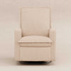 M20977CSG,Babyletto,Cali Flange Gliding Swivel Recliner in Chai Shearling