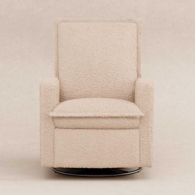 M20977CSG,Babyletto,Cali Flange Gliding Swivel Recliner in Chai Shearling