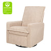 M20977CSG,Babyletto,Cali Flange Gliding Swivel Recliner in Chai Shearling