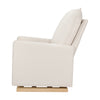 M20984PCMEWLB,Babyletto,Cali Pillowback Chair and a Half Glider in Performance Cream Eco-Weave w/ Light Wood Base