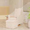 M20985CSG,Babyletto,Cali Storage Ottoman in Chai Shearling