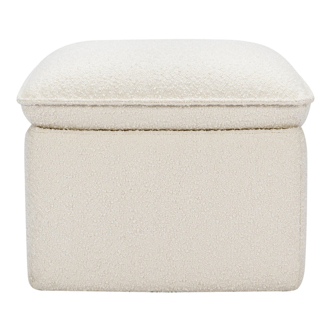 M20985WB,Babyletto,Cali Storage Ottoman in Ivory Boucle