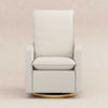 M20987WBG,Babyletto,Cali Pillowback Swivel Glider in Ivory Boucle w/ Gold Base