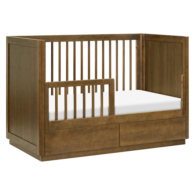 M21601NL,Babyletto,Bento 3-in-1 Convertible Storage Crib w/Toddler Bed Conversion Kit in Natural Walnut