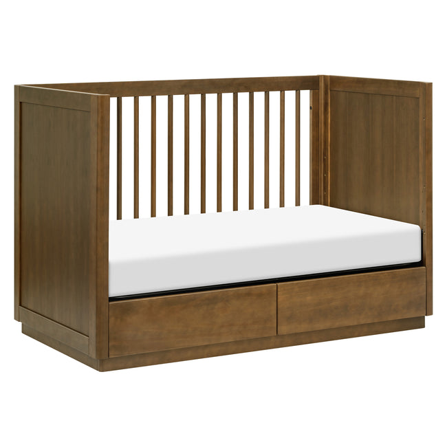 M21601NL,Babyletto,Bento 3-in-1 Convertible Storage Crib w/Toddler Bed Conversion Kit in Natural Walnut