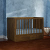 M21601NL,Babyletto,Bento 3-in-1 Convertible Storage Crib w/Toddler Bed Conversion Kit in Natural Walnut