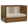 M21601NL,Babyletto,Bento 3-in-1 Convertible Storage Crib w/Toddler Bed Conversion Kit in Natural Walnut