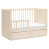 M21601NX,Babyletto,Bento 3-in-1 Convertible Storage Crib w/Toddler Bed Conversion Kit in Washed Natural