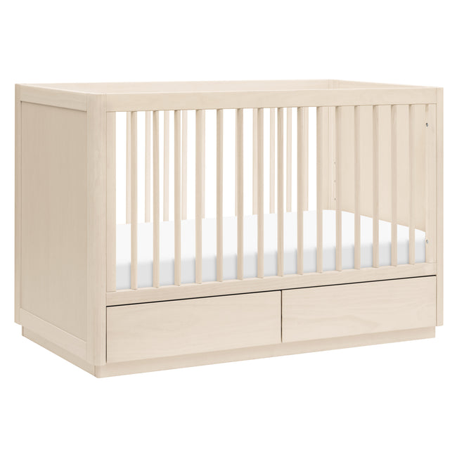 M21601NX,Babyletto,Bento 3-in-1 Convertible Storage Crib w/Toddler Bed Conversion Kit in Washed Natural