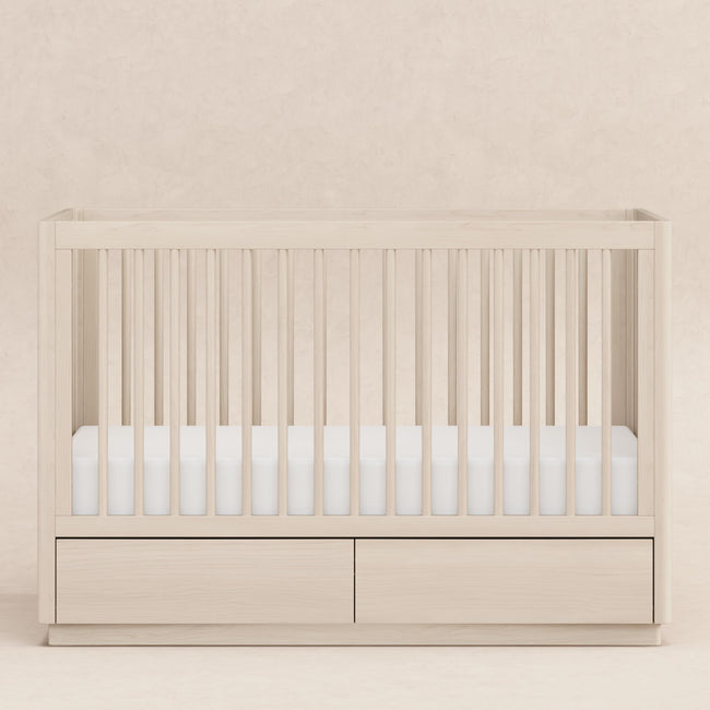 M21601NX,Babyletto,Bento 3-in-1 Convertible Storage Crib w/Toddler Bed Conversion Kit in Washed Natural