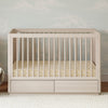 M21601NX,Babyletto,Bento 3-in-1 Convertible Storage Crib w/Toddler Bed Conversion Kit in Washed Natural