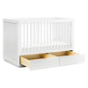 M21601W,Babyletto,Bento 3-in-1 Convertible Storage Crib w/Toddler Bed Conversion Kit in White