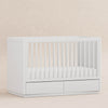 M21601W,Babyletto,Bento 3-in-1 Convertible Storage Crib w/Toddler Bed Conversion Kit in White