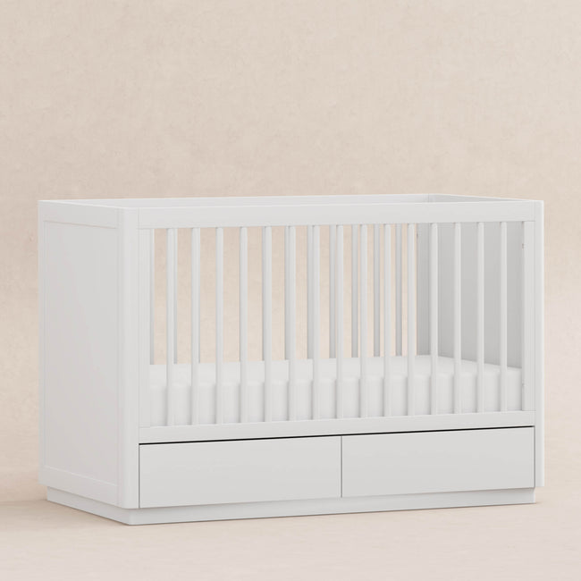 M21601W,Babyletto,Bento 3-in-1 Convertible Storage Crib w/Toddler Bed Conversion Kit in White