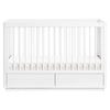 M21601W,Babyletto,Bento 3-in-1 Convertible Storage Crib w/Toddler Bed Conversion Kit in White