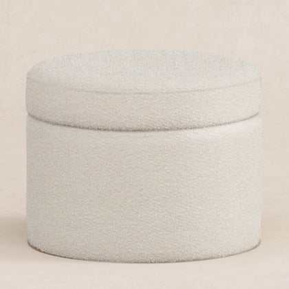 M22185WB,Babyletto,Wally Storage Ottoman in Ivory Boucle