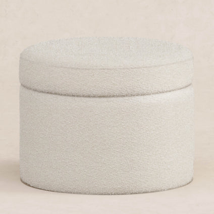 M22185WB,Babyletto,Wally Storage Ottoman in Ivory Boucle