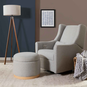 Naka Storage Ottoman in Eco-Performance Fabric | Water Repellent & Stain Resistant