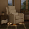 M23082BSCTB,Babyletto,Nate Berkus x Babyletto Sigi Pro Power Recliner in Perf Bronze Stripe Eco-Crossweave w/Toffee Base