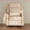 M23082BSCTB,Babyletto,Nate Berkus x Babyletto Sigi Pro Power Recliner in Perf Bronze Stripe Eco-Crossweave w/Toffee Base