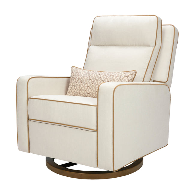 M23082PCMTB,Babyletto,Nate Berkus x Babyletto Sigi Pro Power Recliner in Performance Cream Linen w/Toffee Base