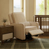 M23085BSCTB,Babyletto,Nate Berkus x Babyletto Sigi Power Recliner in Perf Bronze Stripe Eco-Crossweave w/Toffee Base