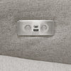 M23085PGEWLB,Babyletto,Sigi Glider Recliner w/ Electronic Control and USB in Performance Grey Eco-Weave w/Light Wood Base