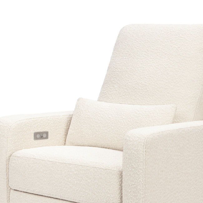 M23085PWB,Babyletto,Sigi Glider Recliner w/ Electronic Control and USB in Performance Ivory Boucle