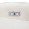M23188PCMEWLB,Babyletto,Nami Glider Recliner w/ Electronic Control and USB in Performance Cream Eco-Weave w/Light wood base