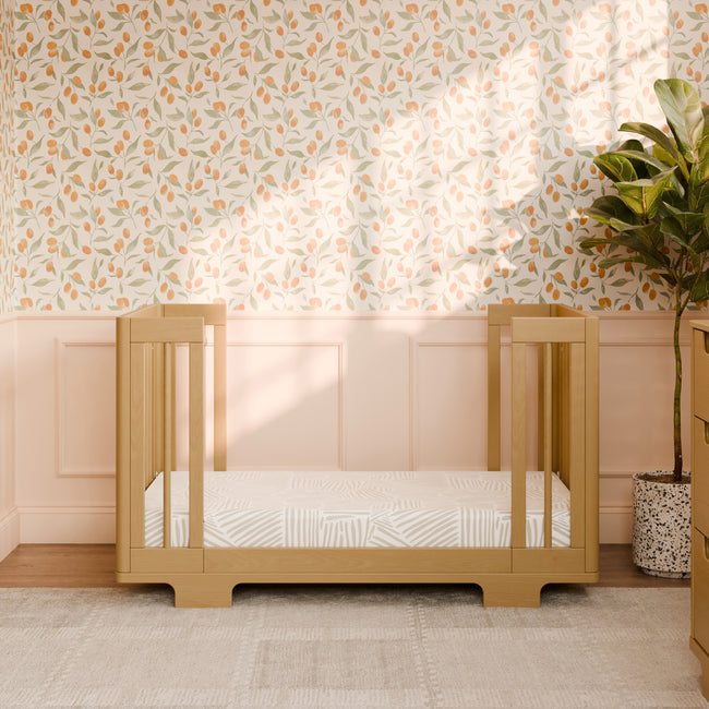 M23401HY,Babyletto,Yuzu 8-in-1 Convertible Crib w/ Bassinet & Toddler Bed Kits in Honey