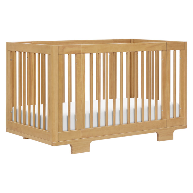 M23401HY,Babyletto,Yuzu 8-in-1 Convertible Crib w/ Bassinet & Toddler Bed Kits in Honey
