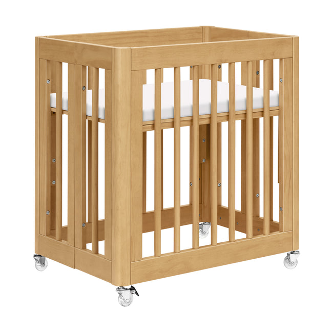 M23401HY,Babyletto,Yuzu 8-in-1 Convertible Crib w/ Bassinet & Toddler Bed Kits in Honey