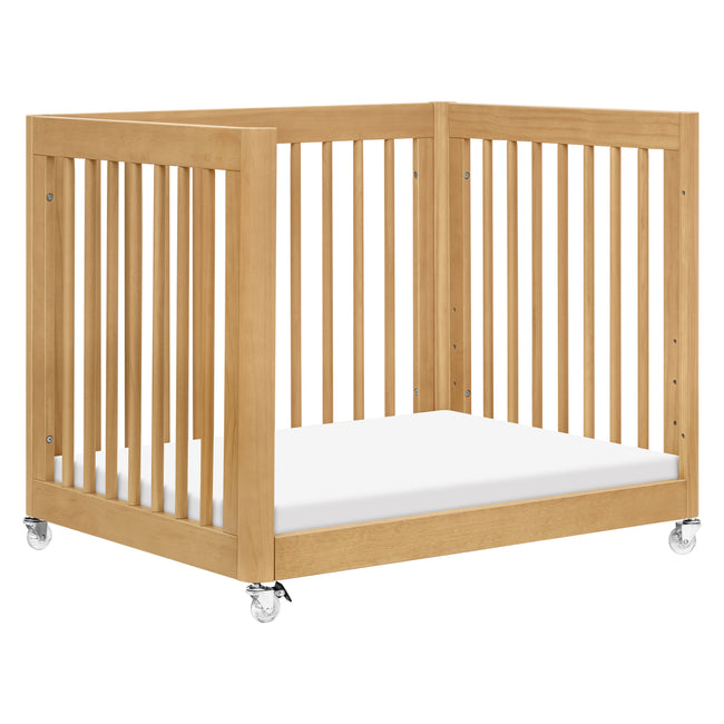 M23401HY,Babyletto,Yuzu 8-in-1 Convertible Crib w/ Bassinet & Toddler Bed Kits in Honey