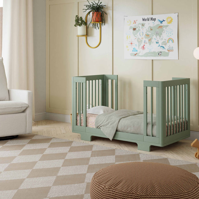 M23401LS,Babyletto,Yuzu 8-in-1 Convertible Crib w/All-Stages Conversion Kits in Light Sage