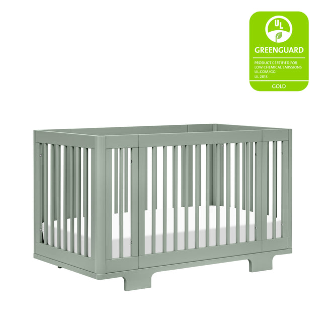 M23401LS,Babyletto,Yuzu 8-in-1 Convertible Crib w/All-Stages Conversion Kits in Light Sage