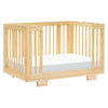 M23401N,Babyletto,Yuzu 8-in-1 Convertible Crib w/ Bassinet & Toddler Bed Kits in Natural