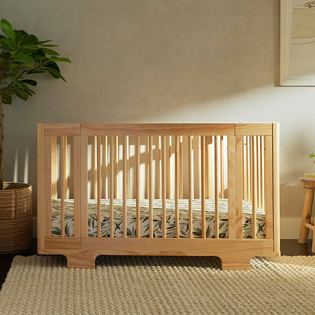 M23401N,Babyletto,Yuzu 8-in-1 Convertible Crib w/ Bassinet & Toddler Bed Kits in Natural