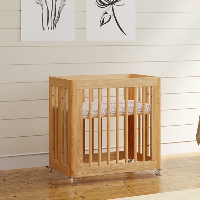 M23401N,Babyletto,Yuzu 8-in-1 Convertible Crib w/ Bassinet & Toddler Bed Kits in Natural