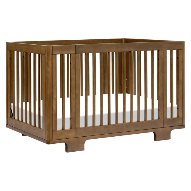 M23401NL,Babyletto,Yuzu 8-in-1 Convertible Crib w/ Bassinet & Toddler Bed Kits in Natural Walnut