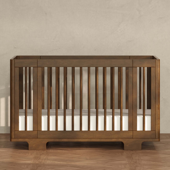 M23401NL,Babyletto,Yuzu 8-in-1 Convertible Crib w/ Bassinet & Toddler Bed Kits in Natural Walnut